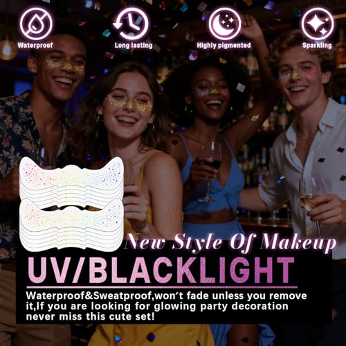 Rainbow Body Glitter Stick,Waterproof Glitter Gel Singer Concert Stage Performance Outfit Hair & Face Body Glitter Makeup Accessories.