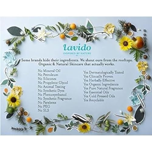 Lavido Body Wash for Women & Men - Patchouli & Vanilla Shower Gel 13.5 oz - Variations Include Patchouli