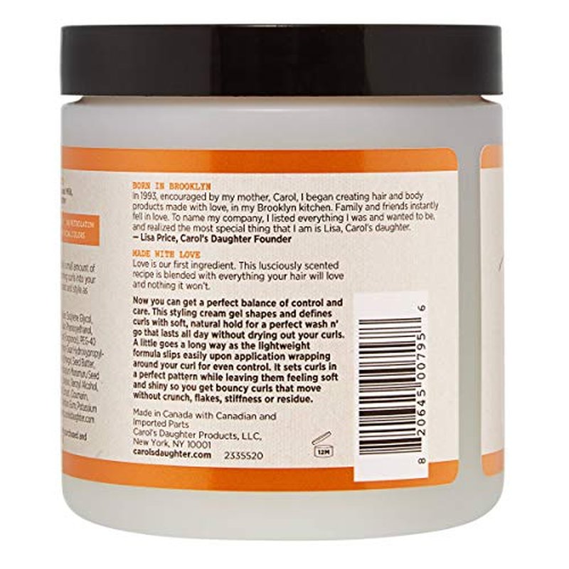 Carol¡¯s Daughter Coco Creme Curl Shaping Cream Gel,with Coconut Oil,Coconut Milk,Hair Gel for Curly Hair,Silicone,Paraben and Mineral Oil Free,For Very Dry Split Ends,16 Oz,(Pack of 2)