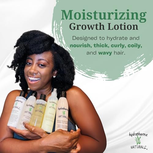 Hydratherma Naturals Daily Moisturizing Hair Lotion 8 oz. for Curly, Coily & Wavy Hair