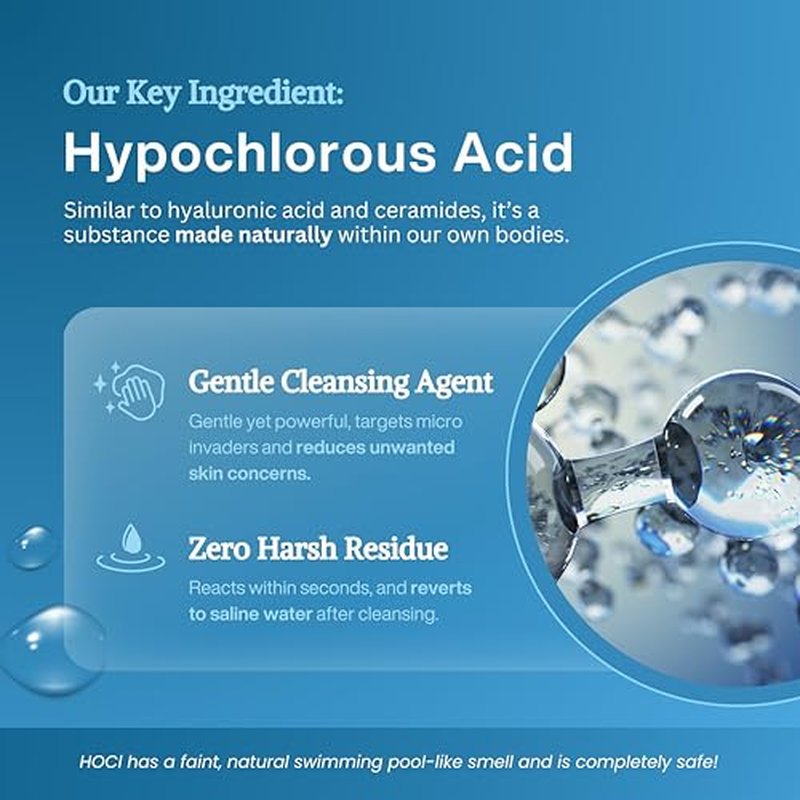 Honeydew Labs Hypochlorous Acid Spray ? HOCl Face & Skin Mist for Acne, Eczema & Irritation ? Multi-Purpose Skin Repair ? Eyelid Cleanser, Post-Workout, Post-Procedure, Scalp & Sensitive Skin ? 6.8 oz