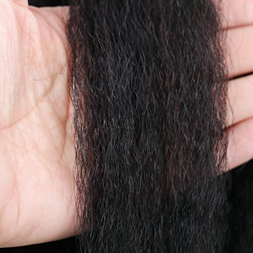 Kinky Straight Hair Bundles 20 Inch Human Hair Yaki Straight Weft - Single Bundle