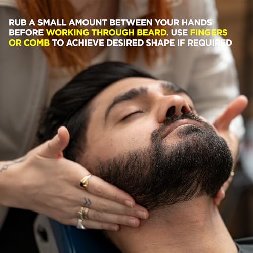 Ruffians Beard Balm (1.7 Oz Fl / 50 ML) Omega-Enhanced Conditioning Beard Solution, for Softness and Shine, Low Hold, Shapes and Conditions, for Mid and Long Beards