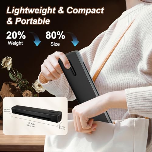 Portable Bluetooth Tattoo Stencil Printer with Thermal Transfer Technology - Black