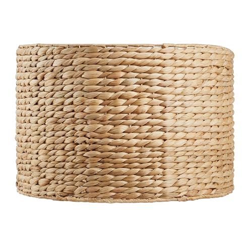 Natural Water Hyacinth Drum Lamp Shade 16 Inch Water Hyacinth Pattern - Aspen Creative