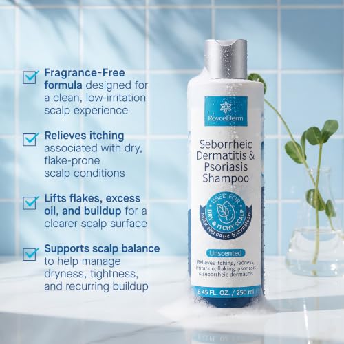 Roycederm Seborrheic Dermatitis & Psoriasis Medicated Shampoo 8.45 Fl Oz