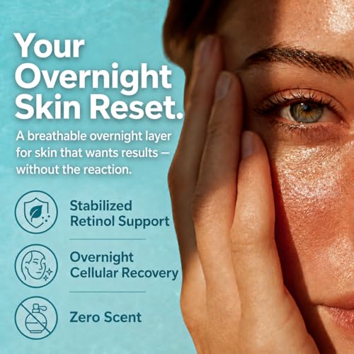 Retinol Serum for Face - Overnight Barrier Repair & Skin Renewal - 2oz - Sensitive Skin Friendly