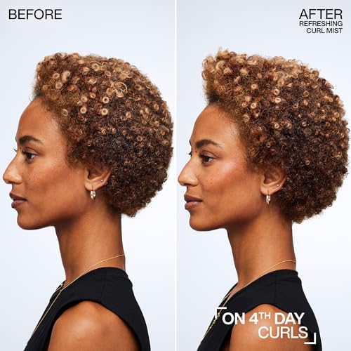 Curl Refreshing Spray for Curly & Coily Hair - Hydrating & Frizz Control