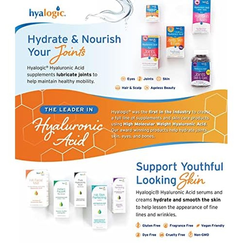 Hyalogic HA Face Wash, Hyaluronic Acid Facial Cleanser ? Moisturizing, Paraben-Free Daily Face Scrub with Bentonite Clay ? Get Youthful, Glowing Skin Naturally! (8 oz)