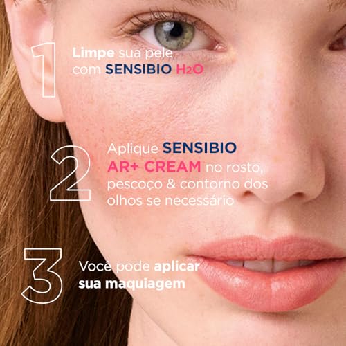 Bioderma Sensibio AR+ Cream, Facial Redness Relief Lotion for Sensitive Skin, Soothing and Moisturizing Care