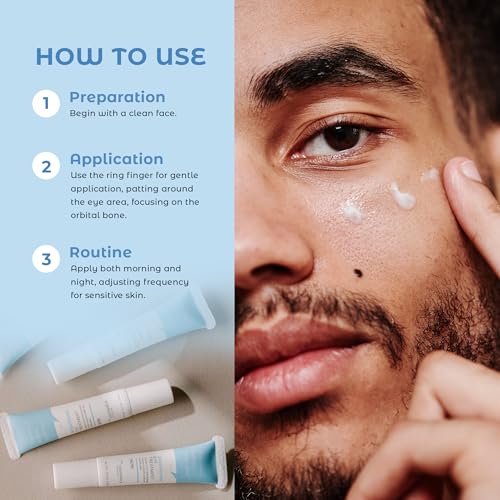 New Brightening Eye Gel With Hyaluronic Acid, Vitamin C & E, Peptides For Dark Circles Puffiness, Wrinkles, Fine Lines, Crows Feet, Dark Spots For A More Radiant Appearance 0.5 FL OZ (15 ML)
