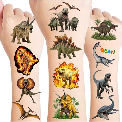 Partywind Glow Easter Basket Stuffers for Kids, 102 PCS Individually Cut Temporary Tattoos for Easter Party Supplies Favors, Spring Decorations Goodie Bag Stuffers for Egg Hunt Games Prizes