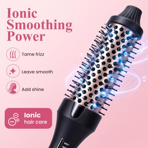 AraSyleon 1.5-Inch Negative Ion Thermal Round Hair Brush for Blowouts