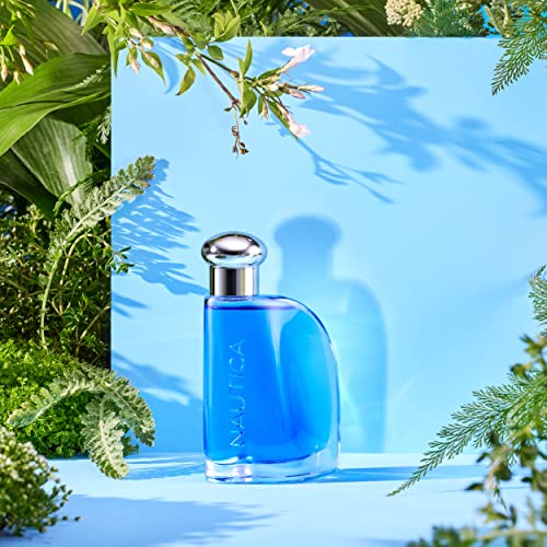 Men's Eau de Toilette Spray - Nautica Blue, 1.6 Fl Oz, Travel Size, Long-Lasting Fragrance - Blue Variation