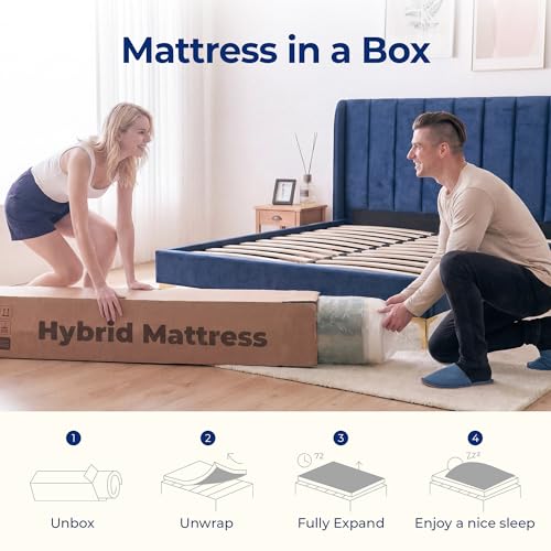 Twin 6 Inch Hybrid Mattress - Innerspring Support & Breathable Cover - Neo Sleep