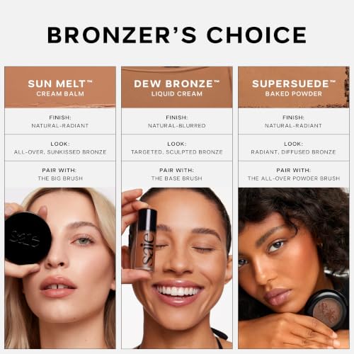 Saie Sun Melt Cream Bronzer - Light Bronze Buildable Face Contour Balm