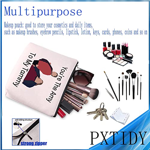 PXTIDY 1000 Pound Sisters Cosmetic Bag Amy and Tammy Fan Gift You're The Amy To My Tammy Makeup Zipper Pouch Bag Reality TV Gift Comedy Fan Merchandise (beige)