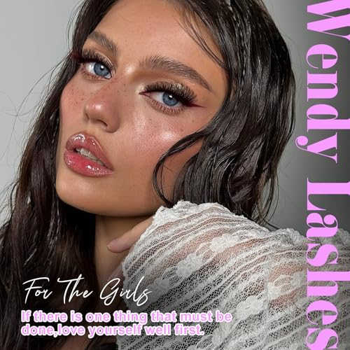 WENDY LASHES Lash Clusters 60D+80D Eyelash Clusters 518PCS Wispy Individual Lashes, 10-18MM D-curly Lash Extension DIY Cluster Eyelash Extensions for Beginners