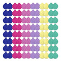 Qislee Compact Mirror Bulk, Pocket Small Mini Folding Mirrors for Purse, 96 Packs (6 Colors)