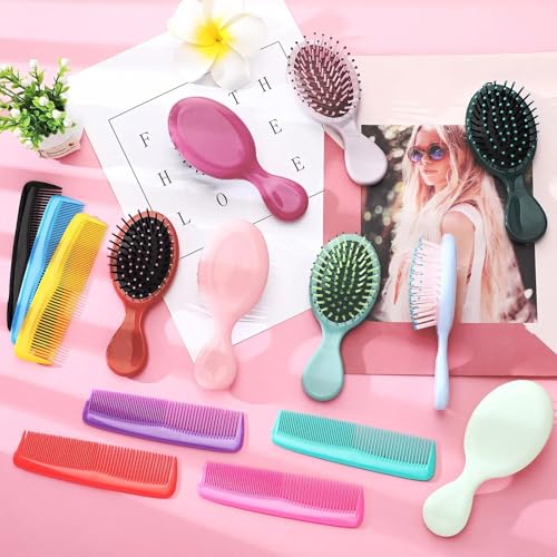 Gerrii 56 Pcs Mini Hair Comb & Brush Set - Classic Color