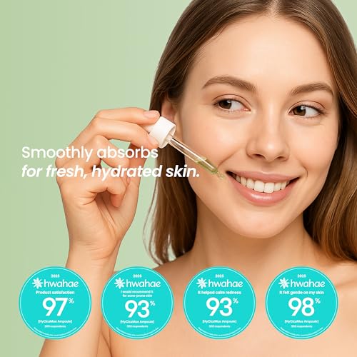 HyCicaMue Ampoule | Lightweight Calming Serum for Sebum Control, Pore Soothing & Barrier Care | Cica, Hyaluronic Acid, Vegan Mucin | Smooth & Fast-Absorbing, Non Comedogenic | Korean Skin Care