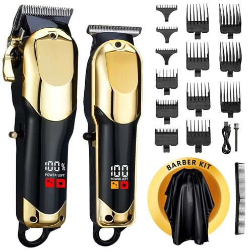 Professional Cordless Hair Clippers & Trimmer Set for Men with 23 Accessories