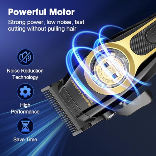 Cordless Professional Hair Clippers for Men with Adjustable Blade & USB Rechargeable Motor