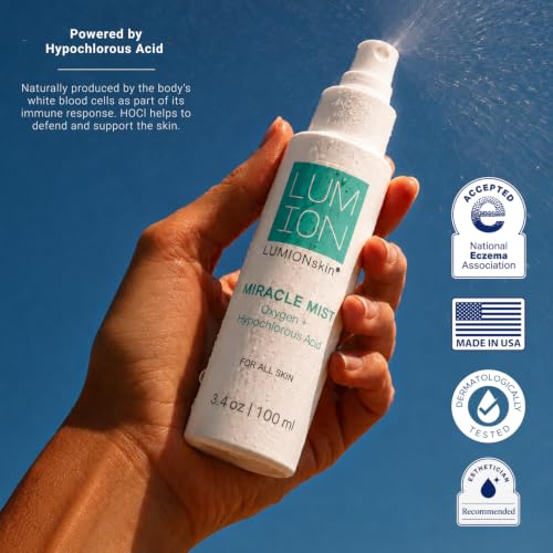 LUMIONskin Miracle Mist Purifying Hypochlorous Acid Spray 3.4 oz - Calming & Hydrating Face Mist (Variation of THIS listing)
