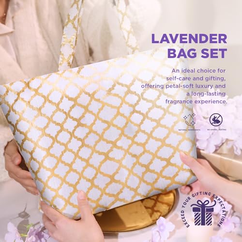 Spa Luxetique Light Lavender 15-Piece Spa Gift Set with Tote — Bath & Body Collection for Women