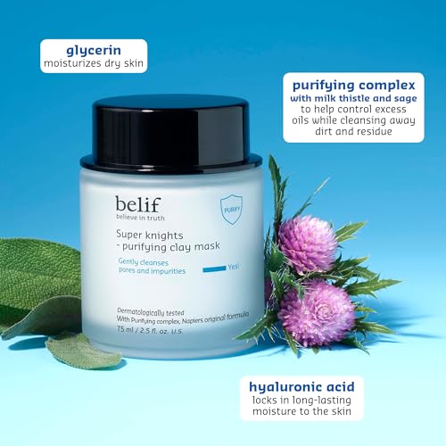 Hydrating Purifying Clay Mask with Hyaluronic Acid & Glycerin - Pore Care
