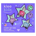 Klee Naturals Water-Based Peelable Nail Polish Gift Set - Starry Sky Kiss, Odor-Free, Non-Toxic, Made in USA