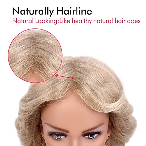 Farrah Fawcett Blonde Synthetic Wig for Women - Vintage 70s Disco Hair