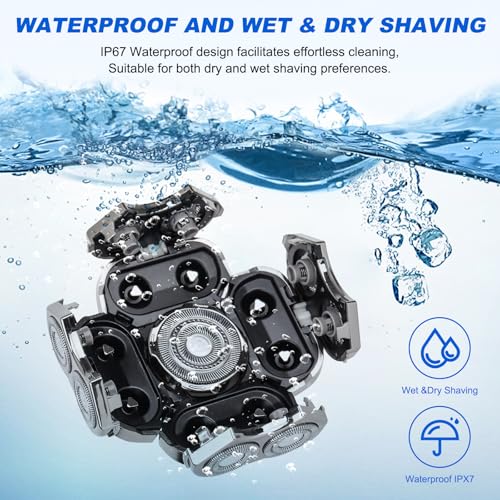 9D Electric Razor Replacement Heads for Men - 2 Pack S9D Variation