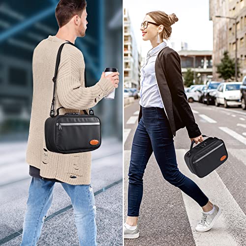 8-Piece Travel Storage Case with Combination Lock and Accessories