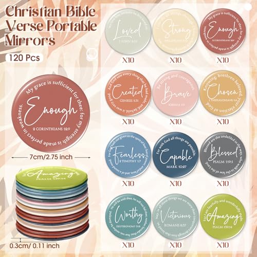 Mini Compact Mirrors Bulk 120 Pcs Christian Gifts for Women Morandi Variation of THIS listing