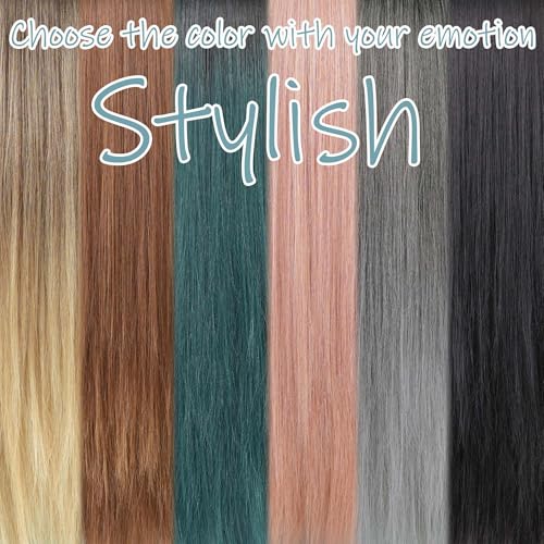 Rooted Blonde Balayage Ombre Long Bob Wig with Bang - 18 Inch Synthetic Hair for Women