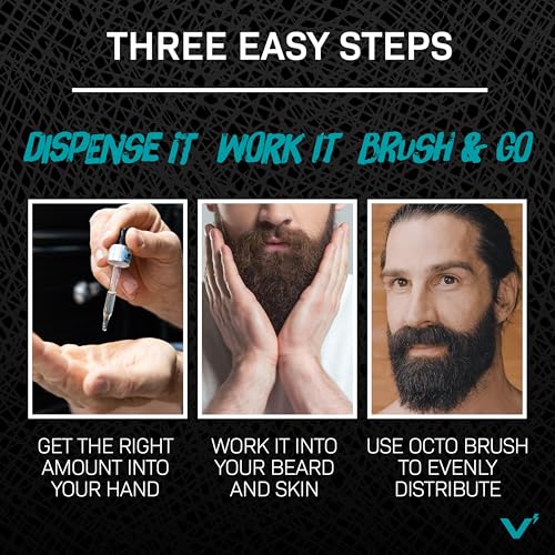 VOLT Beard Oil for Men, All-Natural Vegan Beard Care Moisturizer Formula with Essential Oils For Beards, Hair, Skin Argan & Jojoba Oil, Hydrates, Nourishes & Adds Shine, Costa Scent, 1 Oz Glass Bottle