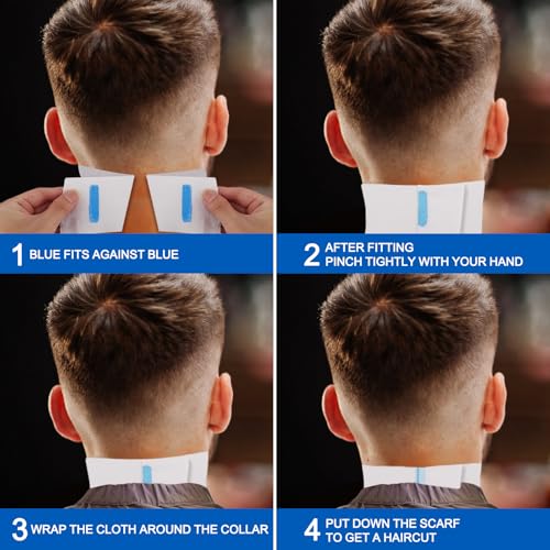 NICEMOVIC Disposable Barber Neck Strips Bulk 20 Rolls, Hygienic Hair Salon Accessories