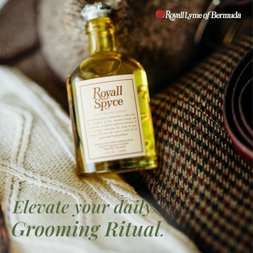 Men's Heritage Cologne - Warm Spiced Fragrance 2 oz Splash - Royall Lyme
