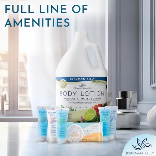 Gallon Size Tropical Waterfall Body Lotion Refill - Moisturizing Bulk Hotel Toiletries (128 fl oz) - Bergman Kelly