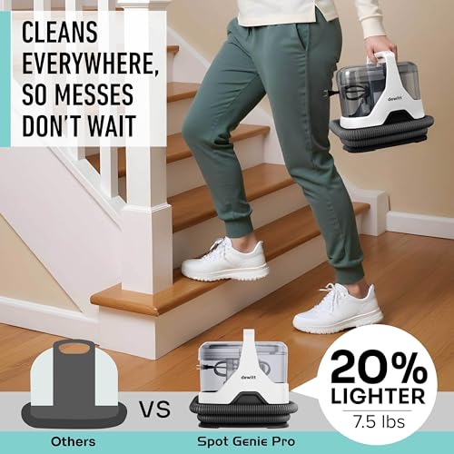 DeWitt Spot Genie Pro Portable Carpet Cleaner Machine - White