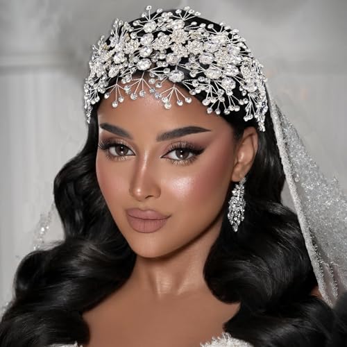 Bridal Headpiece for Wedding - Silver Hair Accessory for Bride, Prom & Formal Events (Variation of THIS listing: Silver)