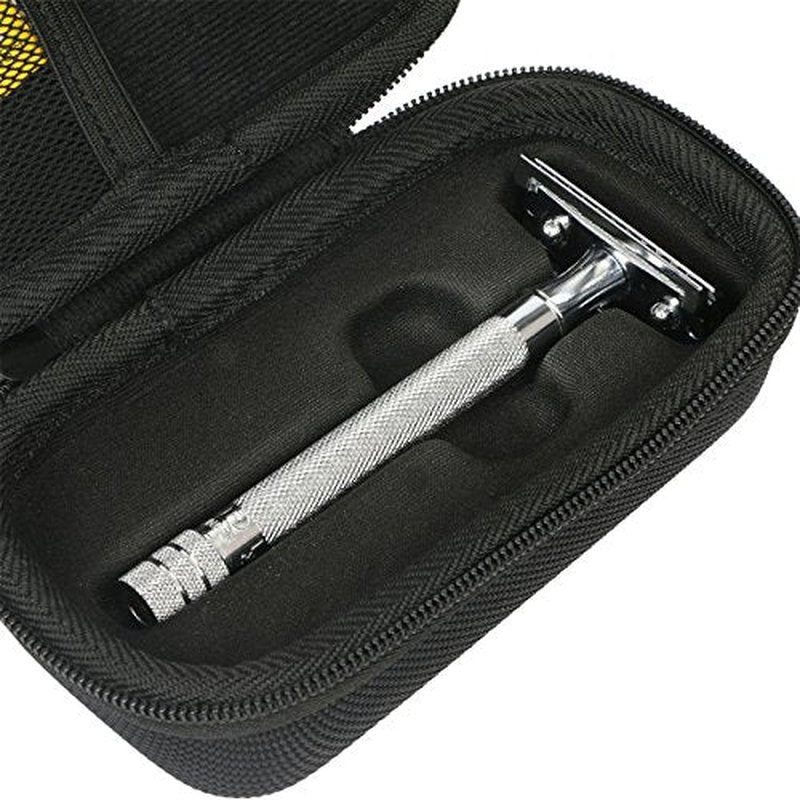 Khanka Hard Travel Case replacement for WEISHI Double Edge Safety Razor/Merkur Long Handled Safety Razor