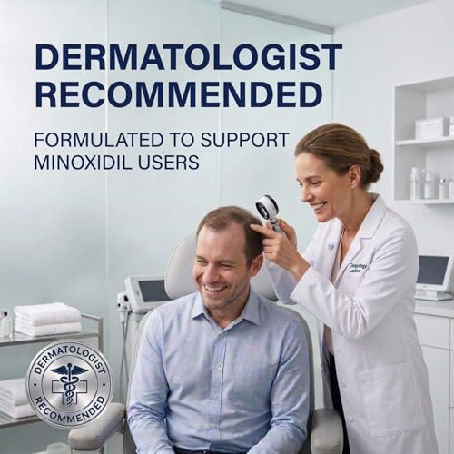 Hair Growth Serum for Men & Women - DHT Blocker & Regrowth Treatment with Biotin & Caffeine