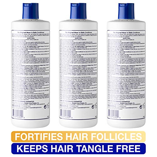 Mane 'n Tail Original Formula Conditioner 16 oz Pack of 3 for Thicker Hair