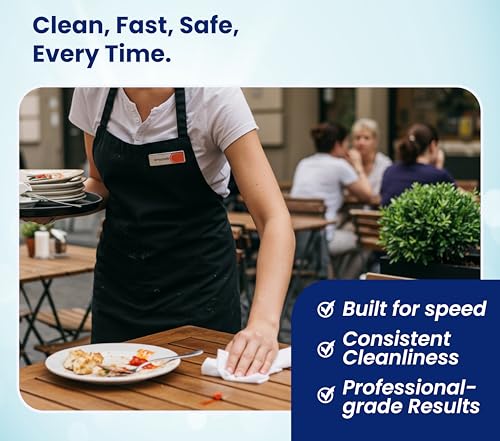 Freshnaps 50 Pack Restaurant & Institutional Multi-Purpose No-Rinse Cleaning Wipes - 24 Packs (1,200 Wipes Total) - No Residue, Streak-Free, Heavy-Duty