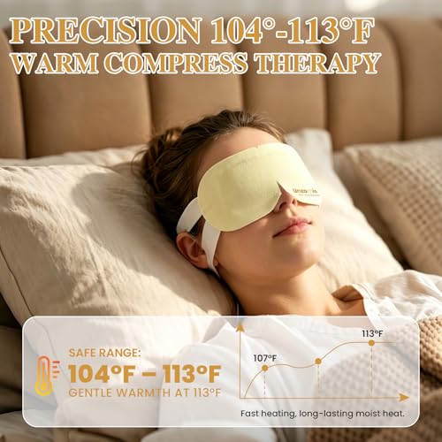 150 Pack Disposable Heated Eye Masks for Dry Eye Relief - Variety