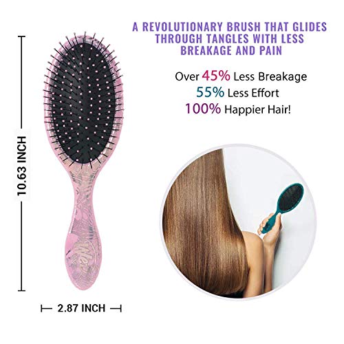 Wet Brush Hair Brush Original Detangler with Ultra-Soft Bristles Hair Brush for Women, Men & Kids, Minimize Hair Breakage, Split-Ends and Pain- Sea Shells