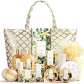 Spa Gift Baskets for Women,15 Pcs Vanilla Spa Gifts for Women, Women's Gifts with Bubble Bath, Bath Salt, Bath Bombs, Christmas Spa Baskets
