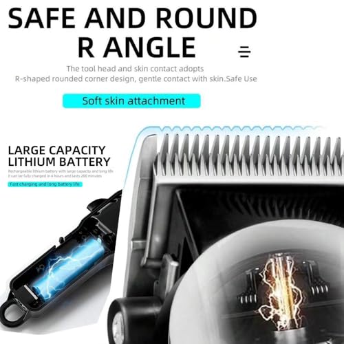 Professional Barber Shaver Set, Hair Clippers for Men, Cordless Beard Trimmer & Electric Razor Shavers for Men, Rechargeable Set Barber Hair Cutting Kit Men's Grooming Kit